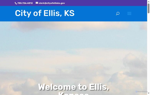 Security scan screenshot of https://ellis.ks.us/