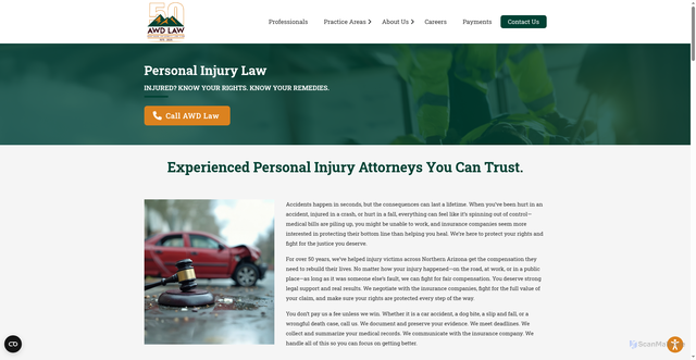 Security scan screenshot of https://awdlaw.com/practice-areas/personal-injury/