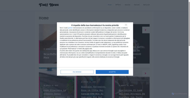 Security scan screenshot of https://www.fsclf.it/