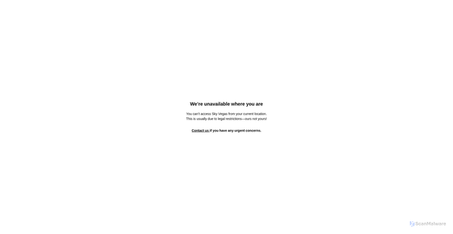 Security scan screenshot of https://gmd.skyvegas.com