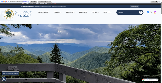 Security scan screenshot of https://haywoodcountync.gov/