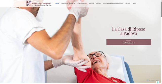 Security scan screenshot of https://www.configliachi.it/