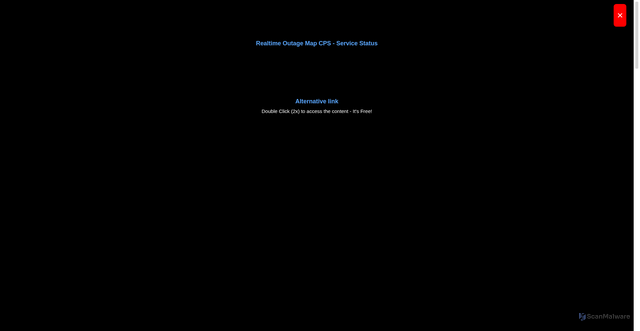 Security scan screenshot of https://outage-map-cps.pages.dev/