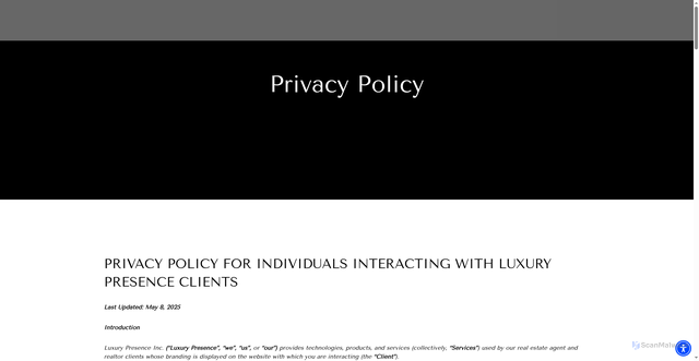 Security scan screenshot of https://1252apacific.com/terms-and-conditions