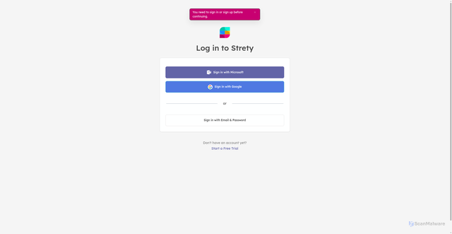 Security scan screenshot of https://2.strety.com