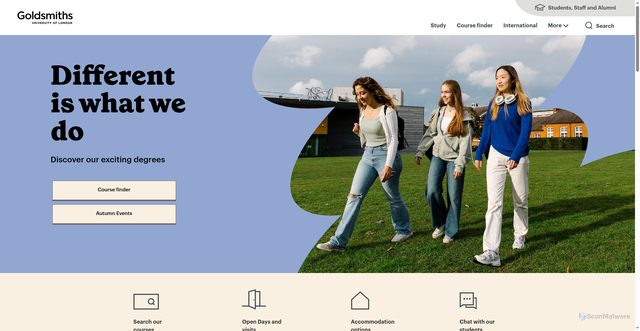 Security scan screenshot of https://www.gold.ac.uk/