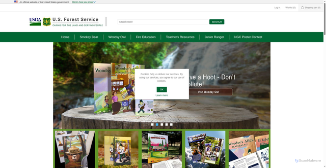 Security scan screenshot of https://symbols.gov/