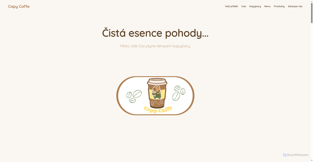 Security scan screenshot of https://capycaffe-lgl4b0r3q3.edgeone.app/