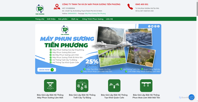 Security scan screenshot of https://mayphunsuonglammat.com/