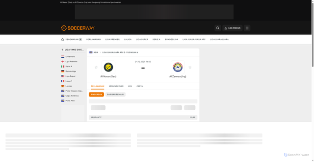 Security scan screenshot of https://my.soccerway.com/perlawanan/al-nassr-h4I89ZuE/al-zawraa-WWdfLQyB/