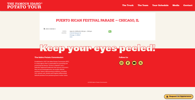 Security scan screenshot of https://bigidahopotato.com/tour-event/puerto-rican-festival-parade-chicago-il/