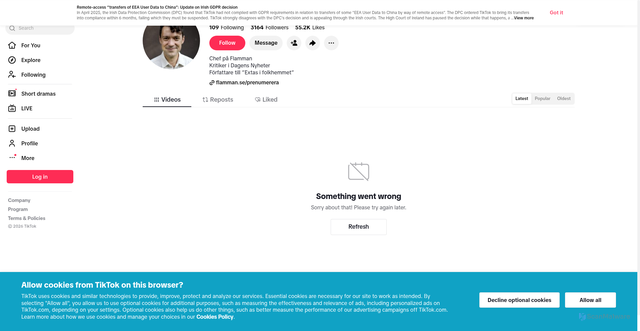 Security scan screenshot of libraweb-ttp2.tiktokw.eu