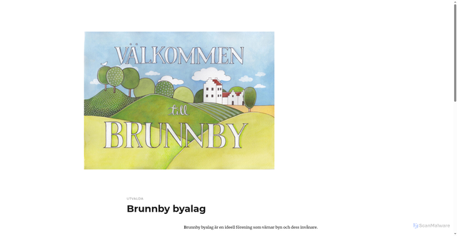 Security scan screenshot of https://brunnbybyalag.se