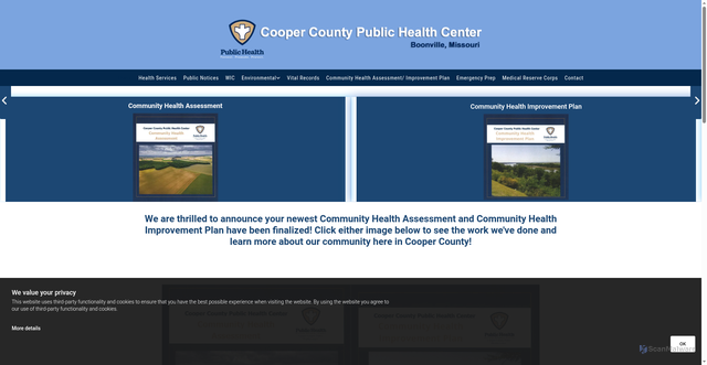 Security scan screenshot of https://coopercohealth.gov/