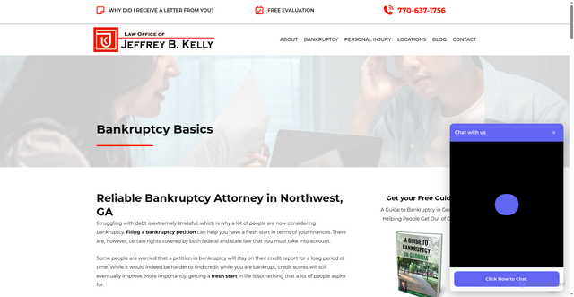 Security scan screenshot of https://kellycanhelp.com/bankruptcy-basics/