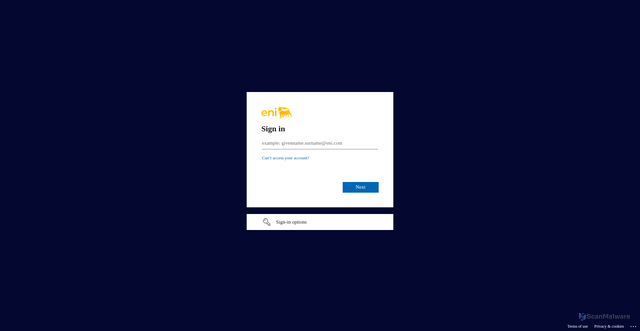 Security scan screenshot of https://apm2-eni-vpn-user.eni.com