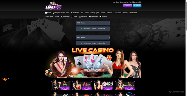 Security scan screenshot of https://xn--w6cjbzgjapfb8fxb6a7c6aaj6escg6cf0f9a5hpbw1khir.net/desktop/game/livecasino/via