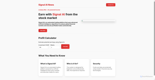 Security scan screenshot of https://quantumreturns.top/