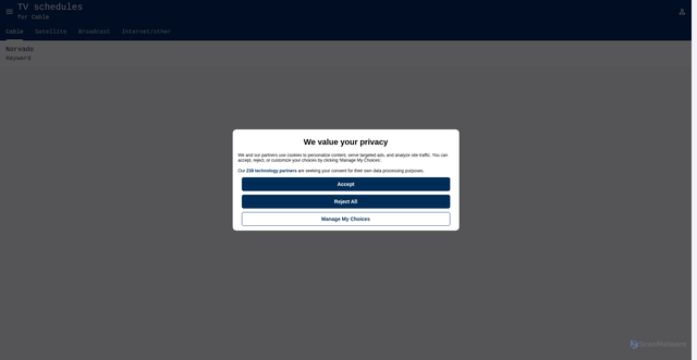 Security scan screenshot of https://www.tvtv.us/wi/cable/