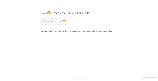 Security scan screenshot of https://www.manini.fr/