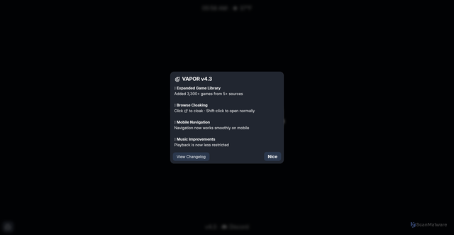 Security scan screenshot of http://www.update.as.159.195.59.55.nip.io/