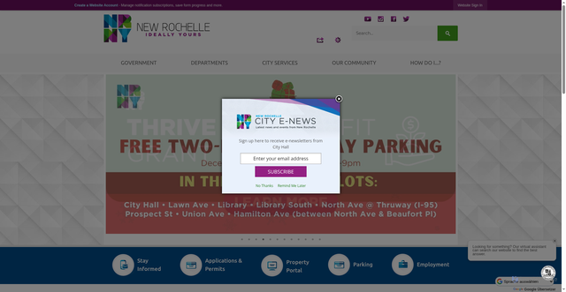 Security scan screenshot of https://newrochelleny.gov/