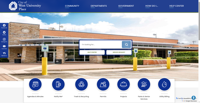 Security scan screenshot of https://westutx.gov/