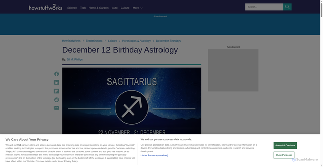 Security scan screenshot of https://entertainment.howstuffworks.com/horoscopes-astrology/december-12-birthday-astrology.htm