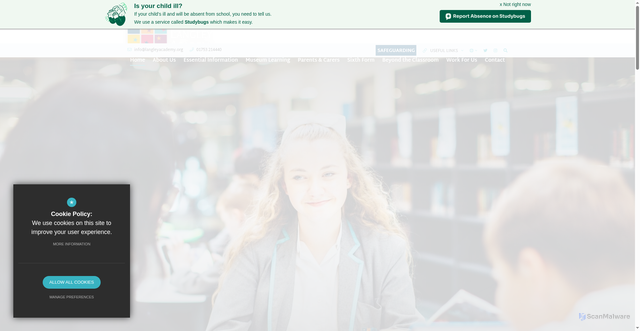 Security scan screenshot of https://www.langleyacademy.org/