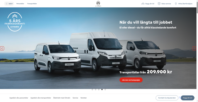Security scan screenshot of https://citroen.se
