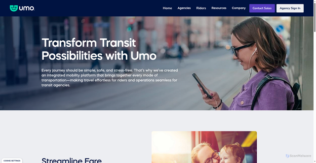 Security scan screenshot of https://umomobility.com