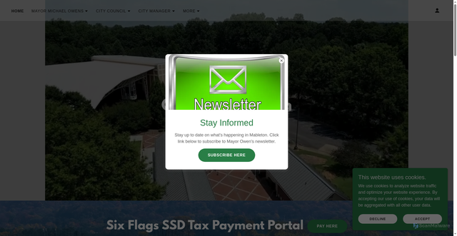 Security scan screenshot of https://mableton.gov/