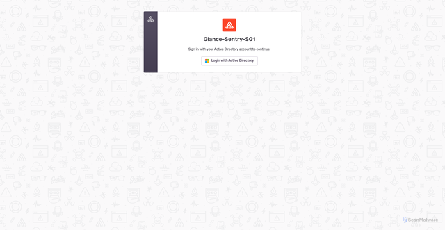 Security scan screenshot of https://sentry-prod-sg.glance.com