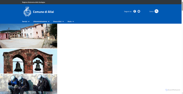Security scan screenshot of https://www.comune.allai.or.it/