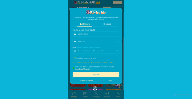 Security scan screenshot of https://kfs5555.com/