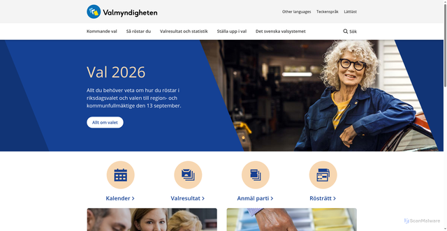 Security scan screenshot of https://www.val.se/