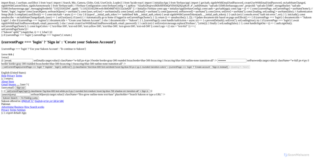 Security scan screenshot of https://sukoon-account-center-cz57xt3zwa.edgeone.app/
