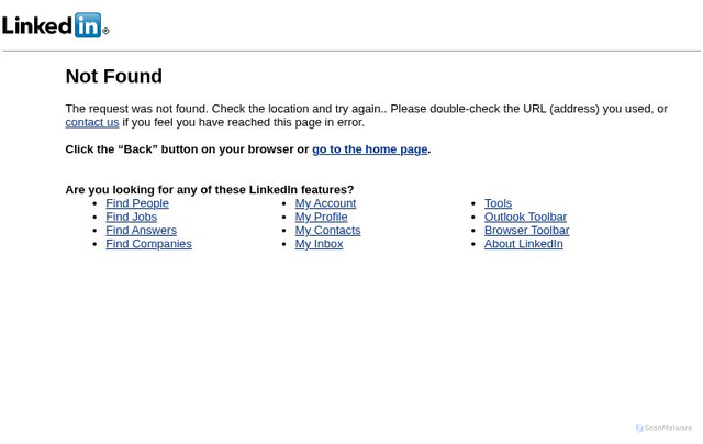 Security scan screenshot of https://dms-akam.licdn.com/