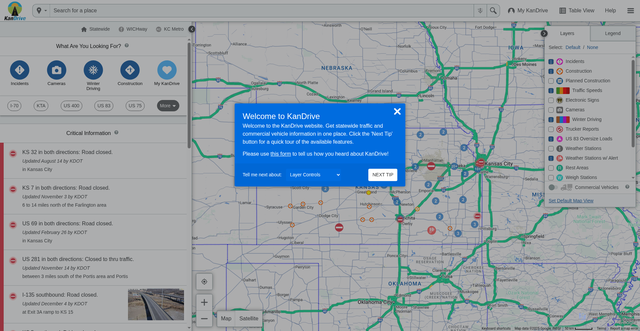 Security scan screenshot of https://kandrive.gov/