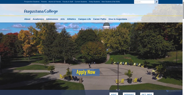 Security scan screenshot of https://www.augustana.edu/