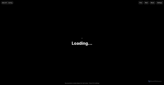 Security scan screenshot of https://bibleverse-oz95ex3kpj.edgeone.app/