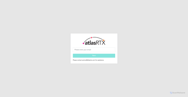 Security scan screenshot of https://app.atlasrtx.com