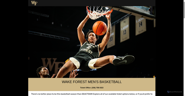 Security scan screenshot of https://app.godeacs.com/mbasketballtickets