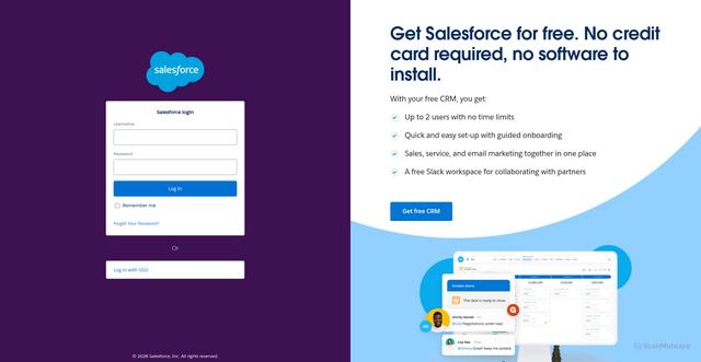 Security scan screenshot of https://aveva.my.salesforce.com