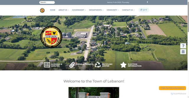 Security scan screenshot of https://lebanondodgewi.gov/