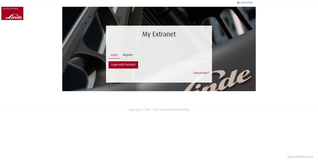 Security scan screenshot of https://app.linde-mh.com