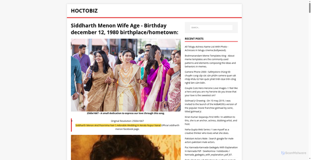Security scan screenshot of https://zibotoco.pages.dev/post/siddharth-menon-wife-age/