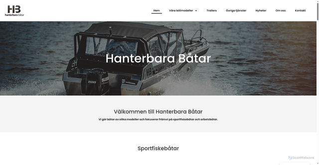 Security scan screenshot of https://hanterbarabatar.se