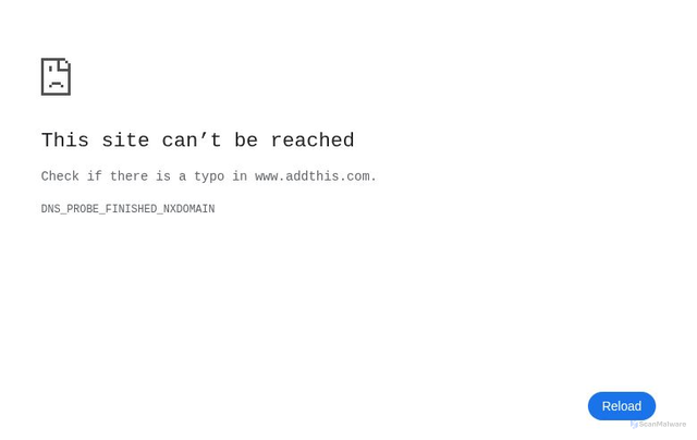 Security scan screenshot of https://www.addthis.com/