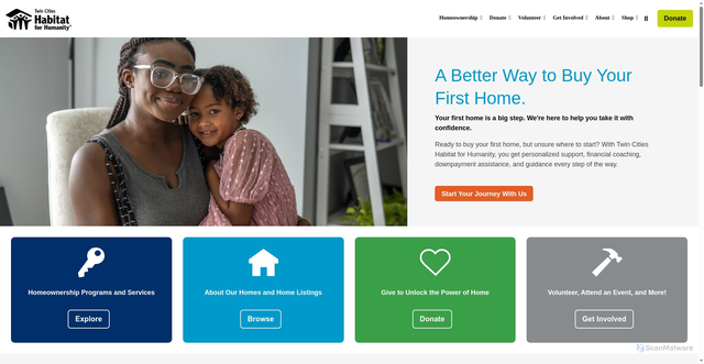 Security scan screenshot of https://tchabitat.org